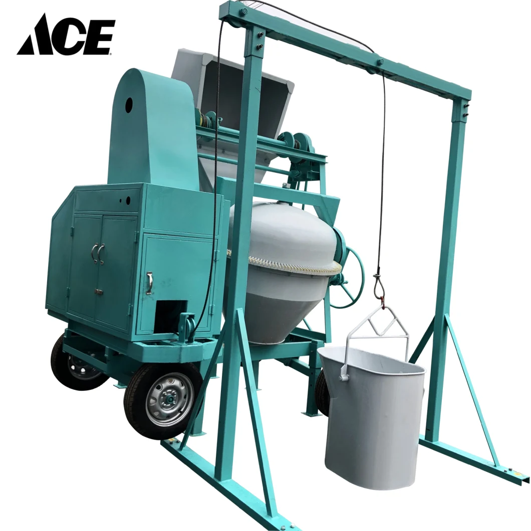 High Performance Concrete Mixer with Lift Hopper Price