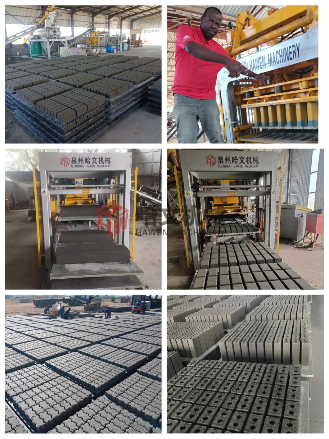 High Quality Automatic German Technology Block Brick Paver Making Machine for Sales in Africa