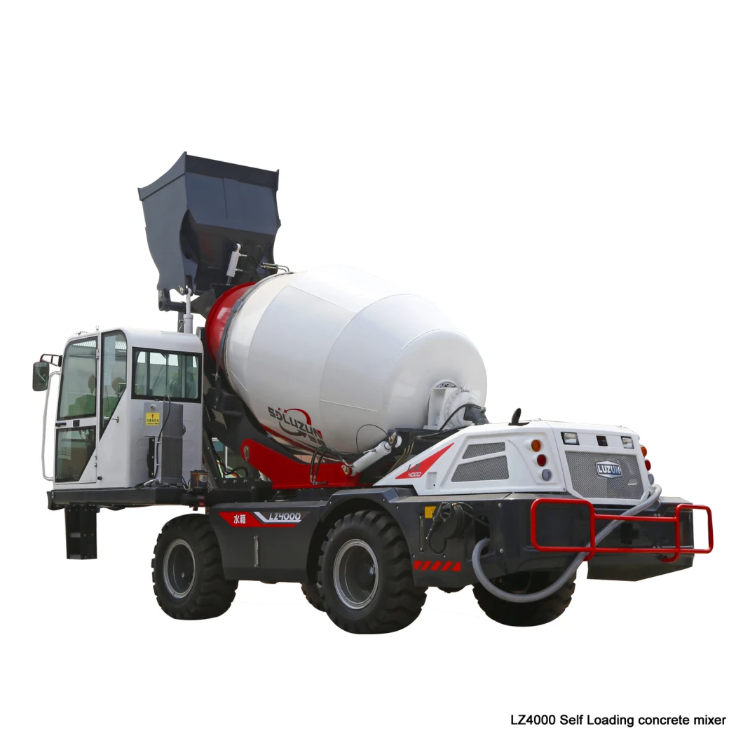 New Upgraded Lz4000 Self Loading Concrete Mixer for 4 Cbm