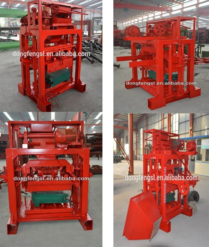 Vibrate and Electric Model Concrete Block Making Machine Qtj4-40