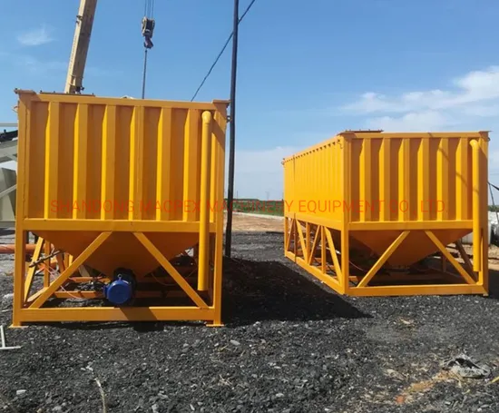 Skip Hopper Type Horizontal Concrete Twin Shaft Mixer From China