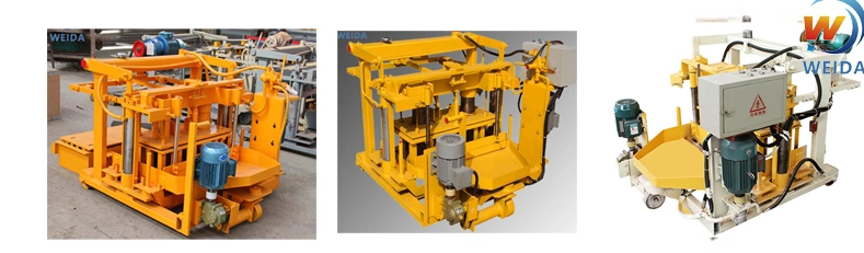 Electric Motor and Diesel Engine Concrete Cement Block Hollow Stone Sand Brick Making Machine